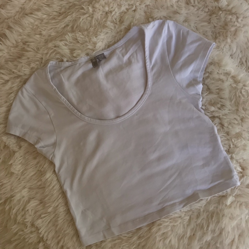 Crew neck crop top